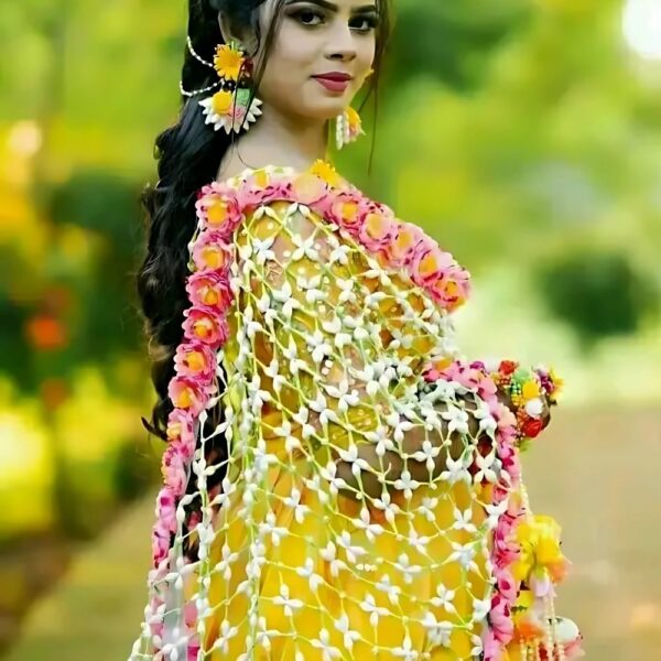 Bridal Jasmin Koli Orna / Handmade Koli Orna (70x25)" - Image 4