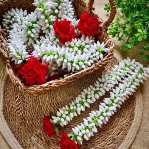 Artificial Koli Side Gajra With Velvet Rose - Tabassum Craft Corner - Feature Image